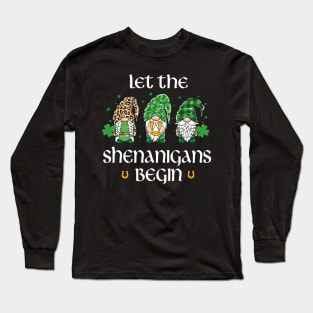 Let the Shenanigans Begin St Patrick's Day Long Sleeve T-Shirt